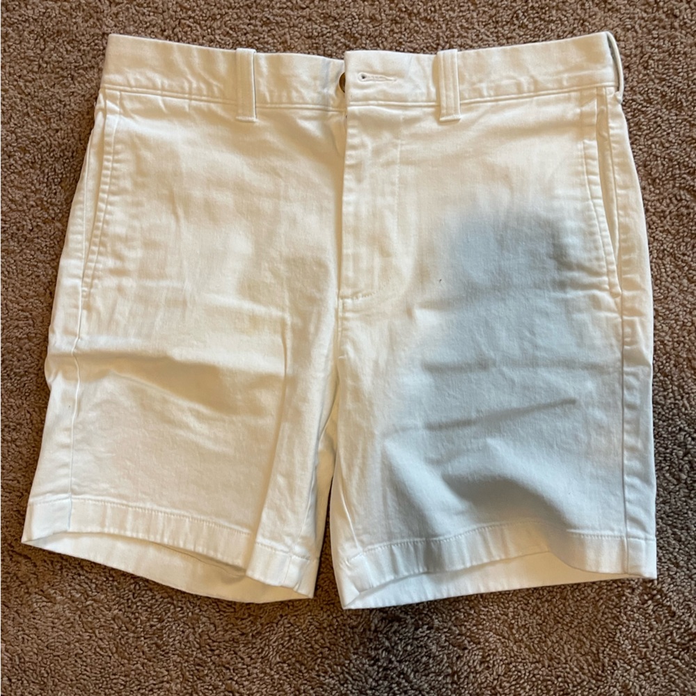 J crew white chino 7” shorts